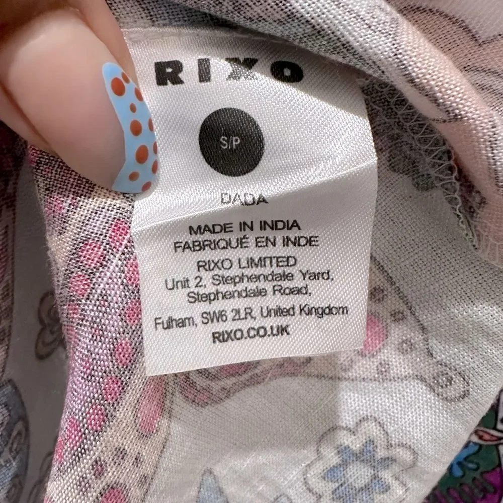 Rixo Dada Dress Woodstock Cream Multi - Picture 13 of 16